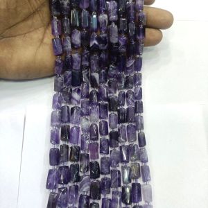 Gemstone cylinder beads,Amethyst