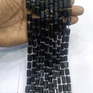 Gemstone cylinder beads,Black Onyx