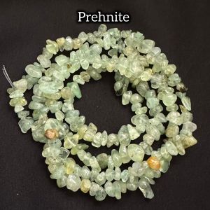 Natural Gemstone Chip Beads, Prehnite