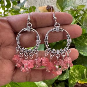 Fashion Earrings,Strawberry Quartz