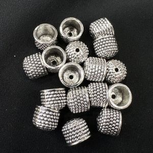 End Caps, Antique silver, 10X9mm