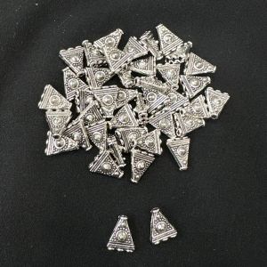 Antique Silver Connector, 3 hole, Triangle shape pack of 20pcs