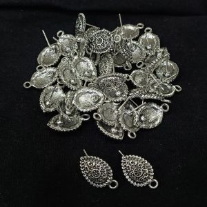 Earstud Post - Antique Silver,Drop, Pack Of 5 Pairs