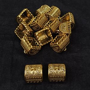 Oxidised Gold Jhumka Frame,Pack of 5 pairs