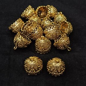 Oxidised Gold Jhumka Frame,Pack of 5 pairs