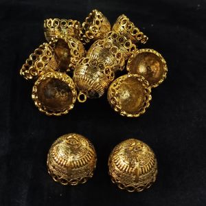 Oxidised Gold Jhumka Frame,Pack of 5 pairs