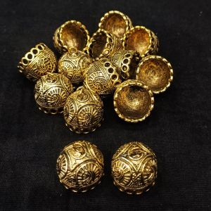 Oxidised Gold Jhumka Frame,Pack of 5 pairs