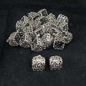 Oxidised Silver Jhumka Frame,Pack of 5 pairs