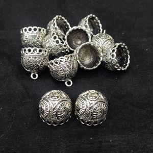 Oxidised Silver Jhumka Frame,Pack of 5 pairs