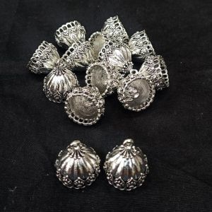 Oxidised Silver Jhumka Frame,Pack of 5 pairs