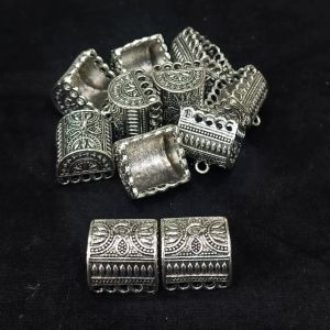 Oxidised Silver Jhumka Frame,Pack of 5 pairs
