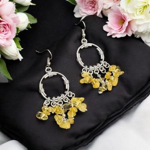 Gemstone Danglers,Citrine