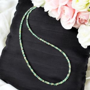 Agate necklace with Rhinestones,White