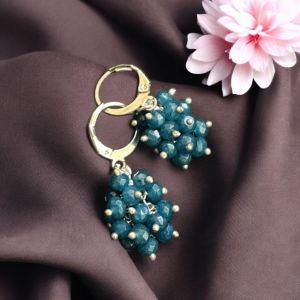 Agate Grape Earrings,Peach