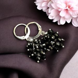 Agate Grape Earrings,Peach