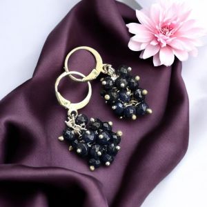 Agate Grape Earrings,Light Green