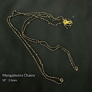 Mangalsutra Chain,18 inches ,2 lines