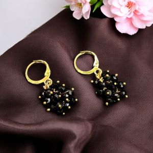 Agate Grape Earrings,Dark Green