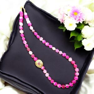 Square Agates with Victorian spacers Necklace