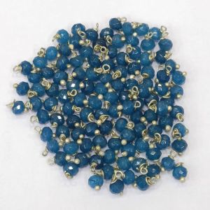 Agate Rondelle Loreals, 4x2mm, Silver Finish, (Mustard Yellow), Pack Of 50 Pcs
