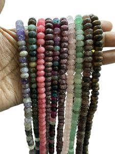 Agate Rondelle Assorted