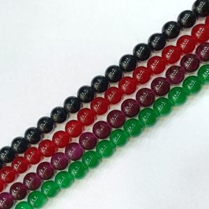 10mm, Glass Beads, Round,Pack of 4