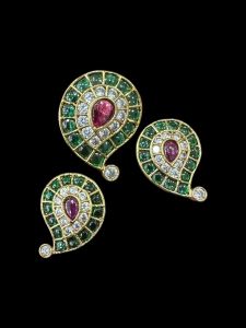Kemp Pendant (1inch small) with earrings,Multicolor