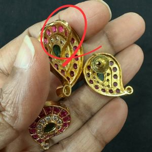 Kemp Pendant (1inch small) with earrings,Multicolor