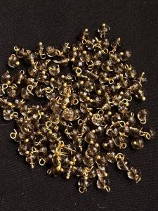 Agate Rondelle Loreals, 4x2mm, Gold Finish, (Honey Brown), Pack Of 50 Pcs