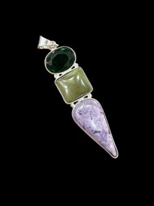 Gemstone Pendant,Multicolor