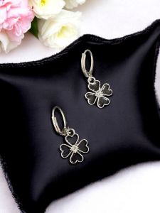 Charm Earrings,Flower Charm
