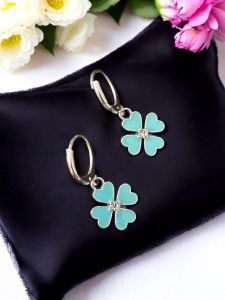 Charm Earrings,Flower Charm