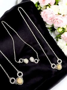 Zircon stone clasp (Magnetic)as pendant necklace