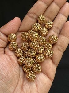 Antique Gold Nakshi balls , 10mm