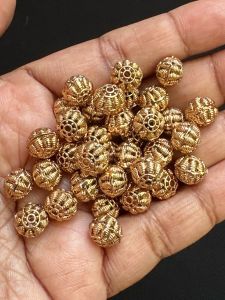 Antique Gold Nakshi balls , 8mm
