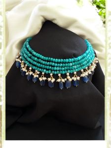 Agate choker with Earrings and Bracelets