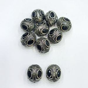Victorian Connector,Black,Antique Silver Finish,18 X 16, Sold By 5 PCS