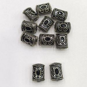 Victorian Connector,Black,Antique Silver Finish, 19 X 14Sold By 5 PCS