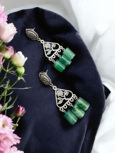 Onyx Earrings ,Sea Green