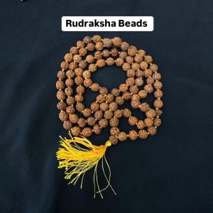 Rudraksha Beads, 8mm, Round (Artificial), 108 Beads