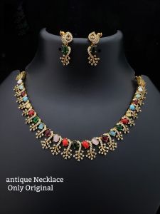 "Mayurika" - The Royal Harmony Necklace Set - Multicolor