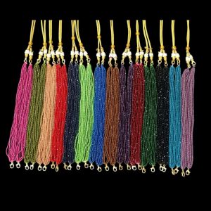 Hydro Beads Connector Chain Necklace, Assorted, Pack Of 14 Colors