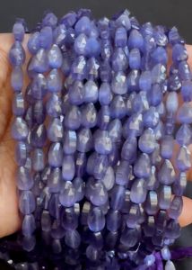 Monolisa Laser Cut Flat Teardrop Beads, 7x4 mm,Purple