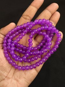 Glass Beads, 6mm, Round,dark Purple