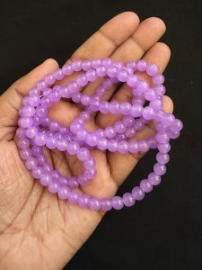 Glass Beads, 6mm, Round, Lavender