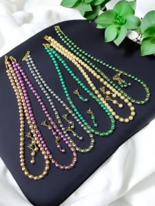 Glass Pearl Necklaces, Pack of 6, Assorted