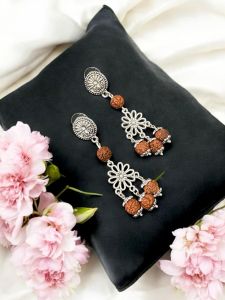 Fashion Earrings , Silver Finish