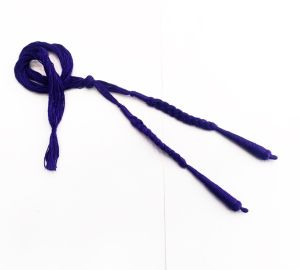 Cotton Cord (Dori), Violet ,16" in length (6" on one side) Sold by 1 pc