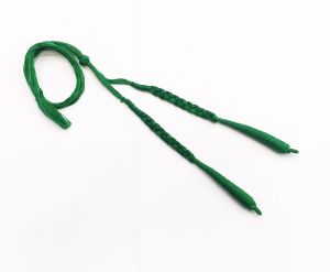 Cotton Cord (Dori),Dark Green,16" in length (6" on one side) Sold by 1 pc
