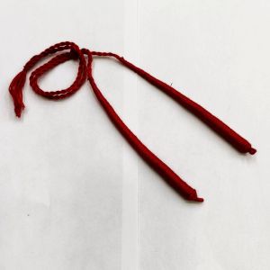 Cotton Cord (Dori),Dark Red , 16" in length (6" on one side) Sold by 1 pc